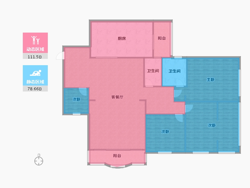 四川省-成都市-芳草地6期-182.50-户型库-动静分区