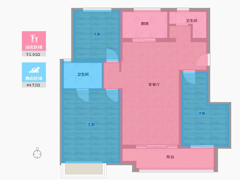 河北省-沧州市-泽信云尚-94.00-户型库-动静分区