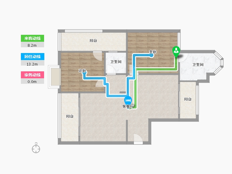 福建省-厦门市-园博一号1期-94.40-户型库-动静线