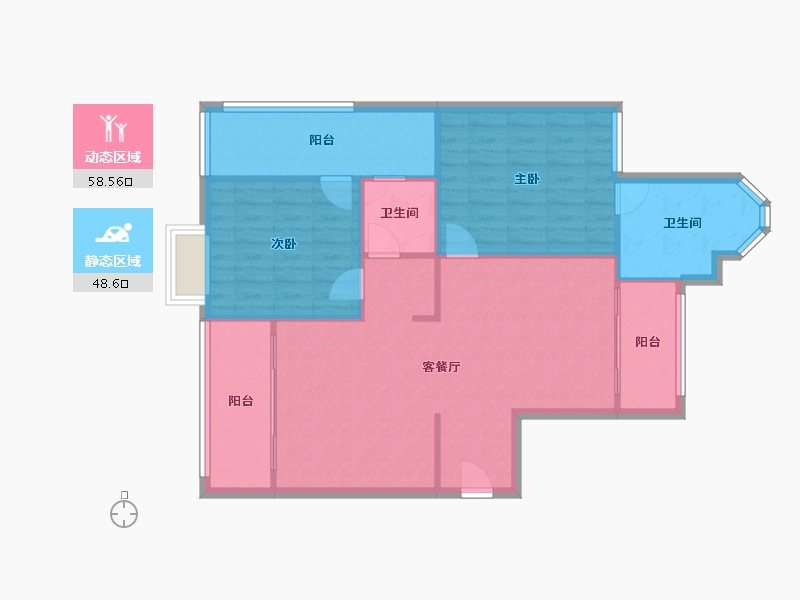 福建省-厦门市-园博一号1期-94.40-户型库-动静分区