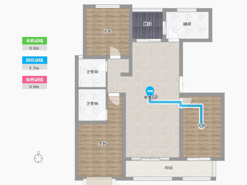 河北省-衡水市-紫金苑(香湖美地三期)-103.20-户型库-动静线