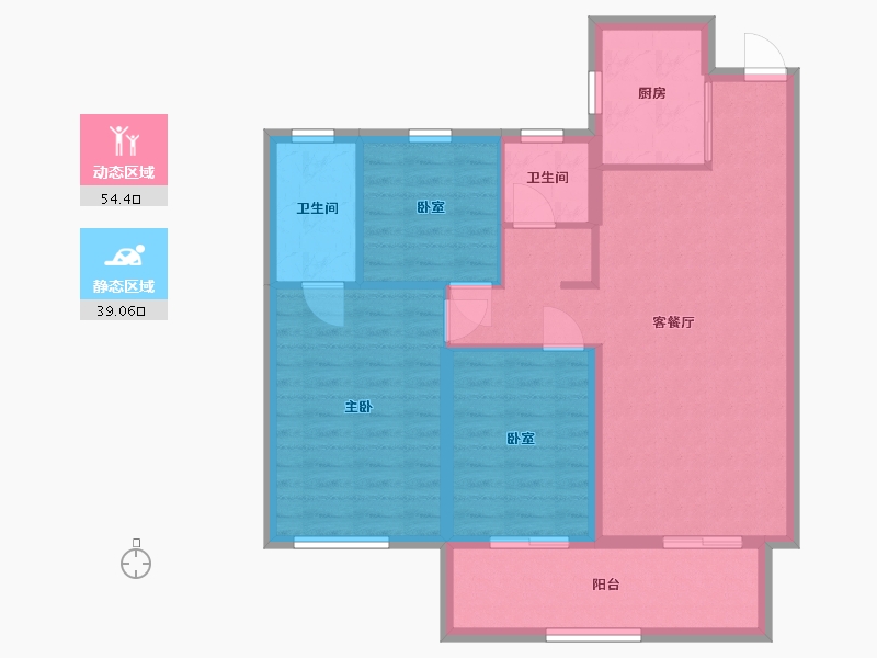 河南省-驻马店市-王府壹号-84.00-户型库-动静分区