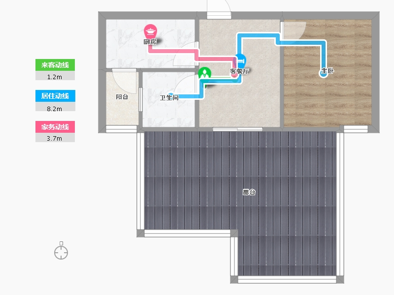 湖北省-鄂州市-菱湖印象-35.00-户型库-动静线