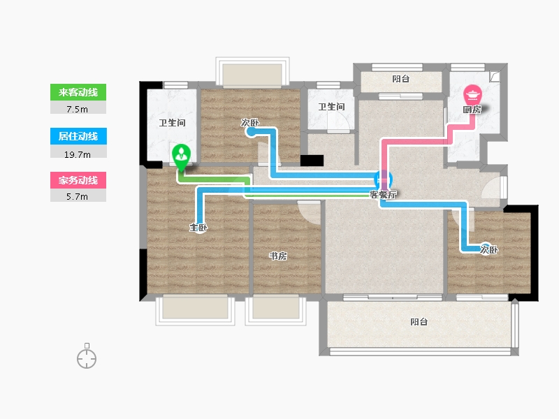 福建省-福州市-连江县恒宇尚品-96.00-户型库-动静线