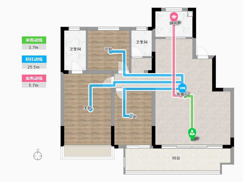 河南省-安阳市-兰亭华府-110.16-户型库-动静线