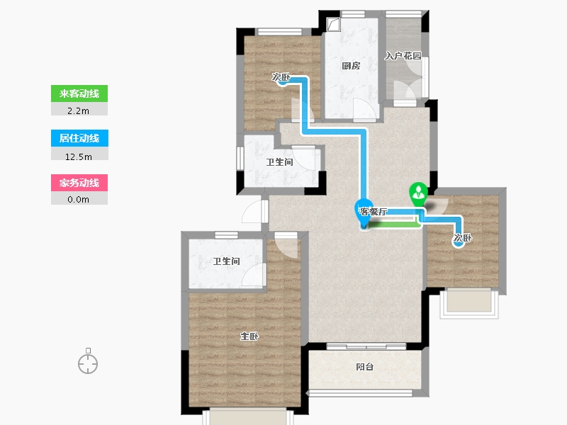 广东省-揭阳市-揭阳恒大翡翠华庭-103.80-户型库-动静线