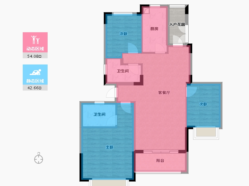 广东省-揭阳市-揭阳恒大翡翠华庭-103.80-户型库-动静分区