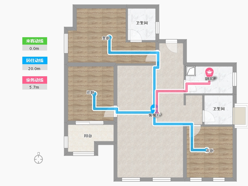 福建省-厦门市-会展嘉园-94.40-户型库-动静线