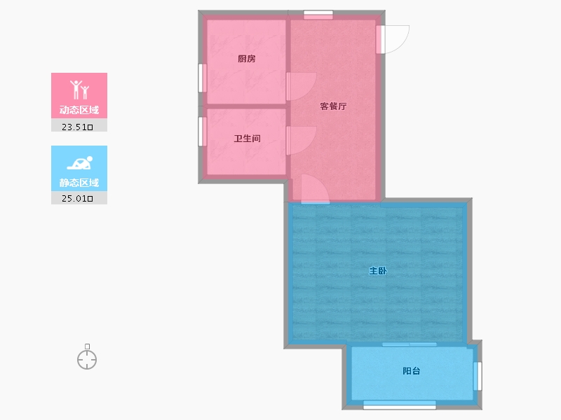 上海-上海市-曹杨花苑-45.00-户型库-动静分区