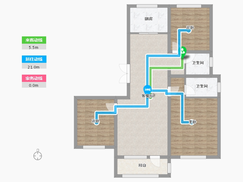 河北省-唐山市-新野上郡和园-114.40-户型库-动静线