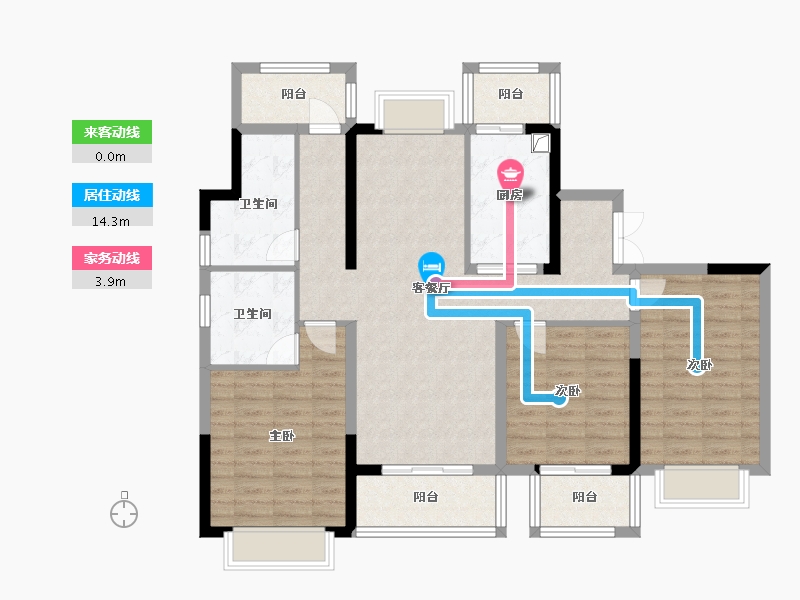 江苏省-南京市-世茂城品-112.00-户型库-动静线