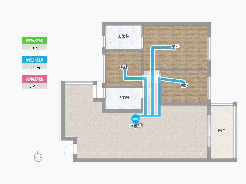 湖北省-随州市-随州恒大悦龙台-105.00-户型库-动静线