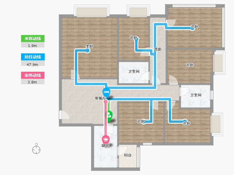 四川省-成都市-芳草地6期-180.00-户型库-动静线