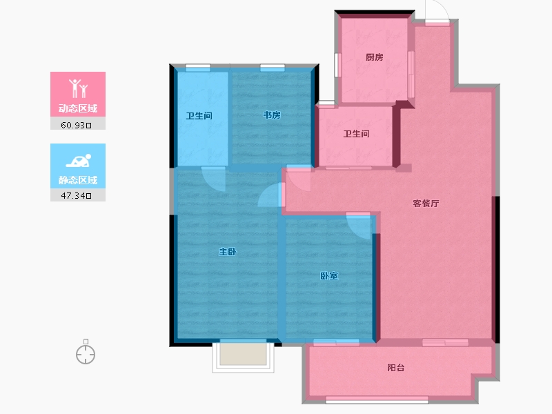 安徽省-宿州市-青山澜岛-88.00-户型库-动静分区