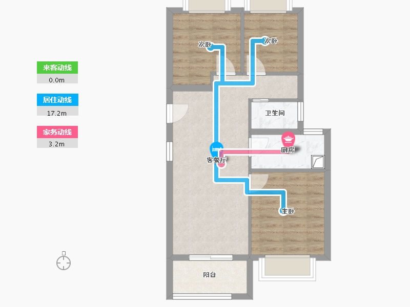 福建省-厦门市-四里社区-67.20-户型库-动静线