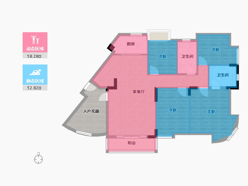 广东省-深圳市-锦绣江南-一期-140.80-户型库-动静分区