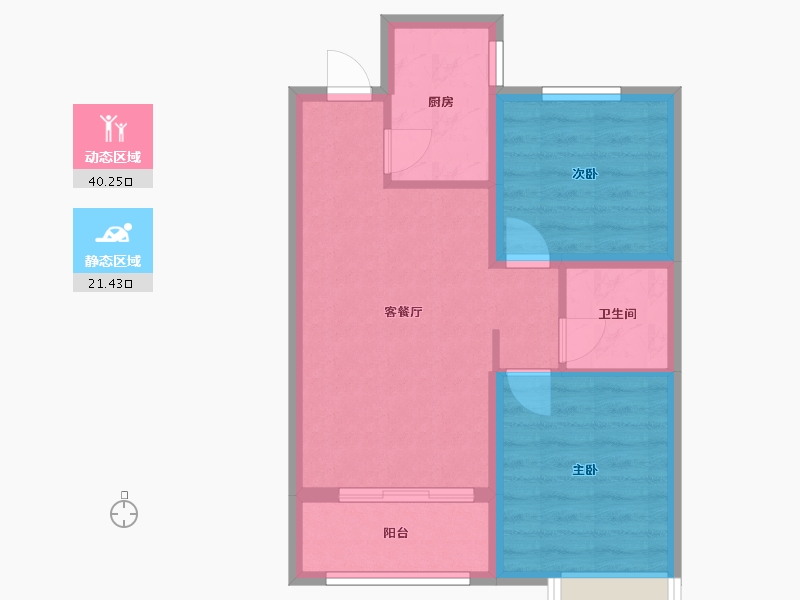 河北省-邢台市-中鼎麒麟赋-67.20-户型库-动静分区