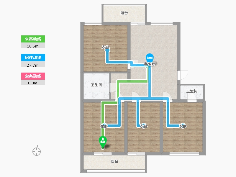 江苏省-淮安市-金石小区门卫-128.00-户型库-动静线