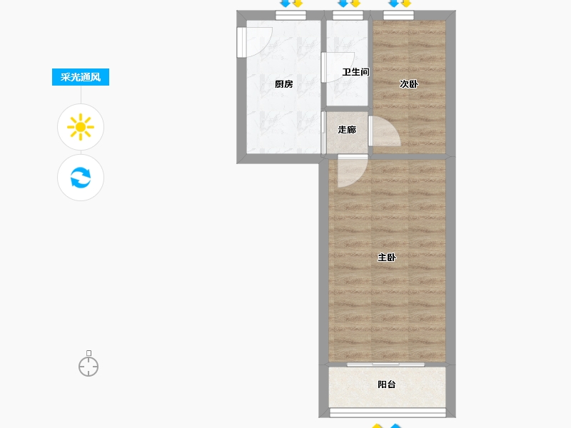 上海-上海市-梅园三街坊-38.50-户型库-采光通风