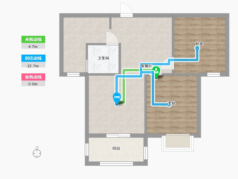 湖北省-武汉市-东建金海湾-62.05-户型库-动静线