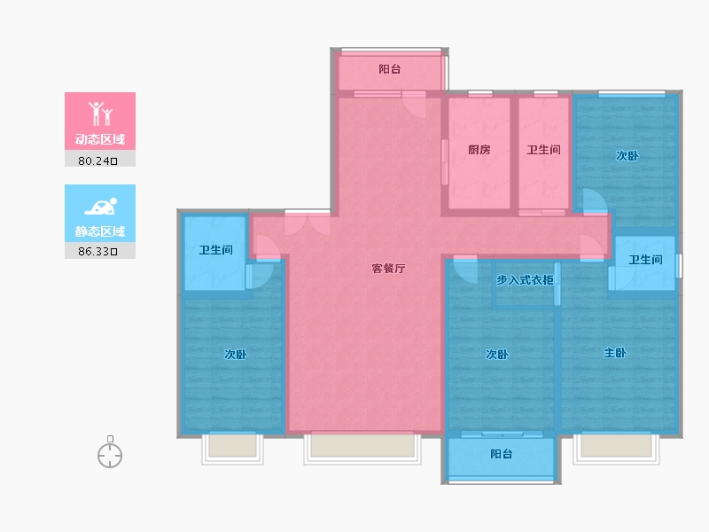 河北省-石家庄市-文昌园-162.80-户型库-动静分区