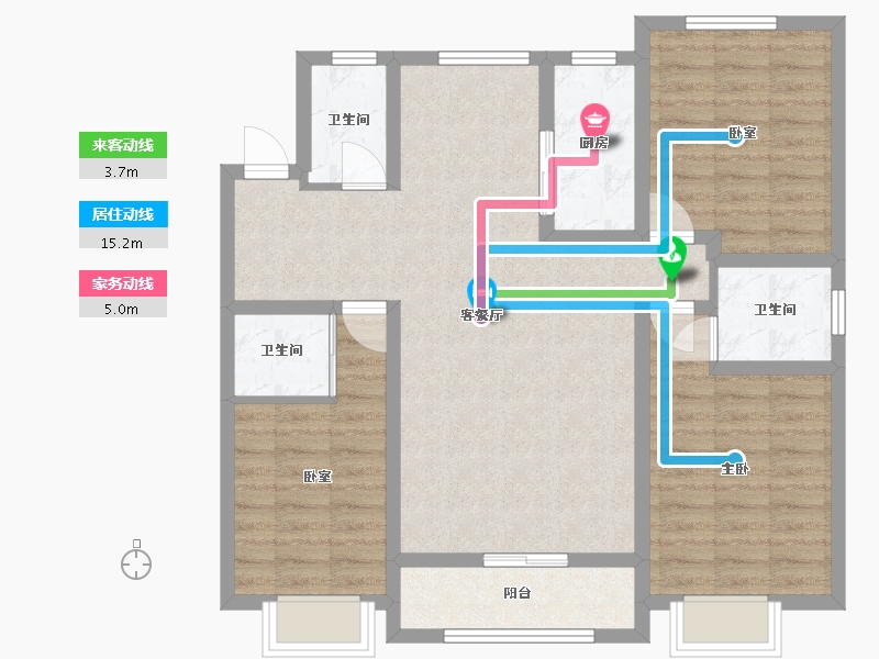 河北省-石家庄市-文昌园-115.20-户型库-动静线