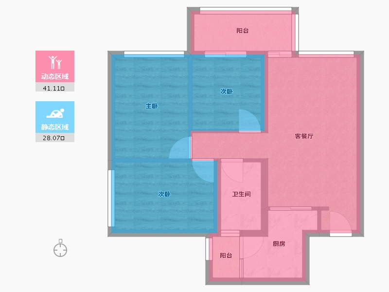 广东省-深圳市-佳兆业城市广场-71.20-户型库-动静分区