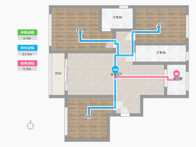 山东省-潍坊市-徐家上庄小区-112.00-户型库-动静线