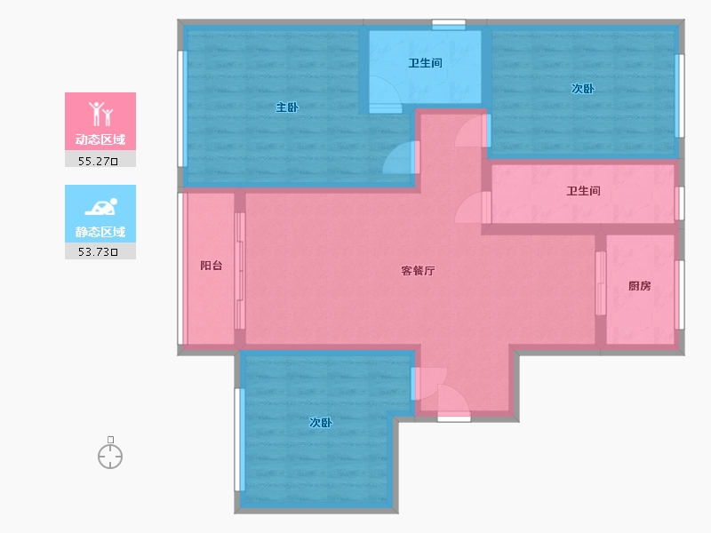 山东省-潍坊市-徐家上庄小区-112.00-户型库-动静分区