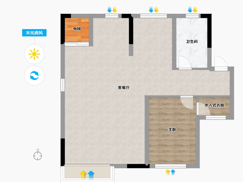 湖北省-襄阳市-蔚蓝海岸-242.00-户型库-采光通风