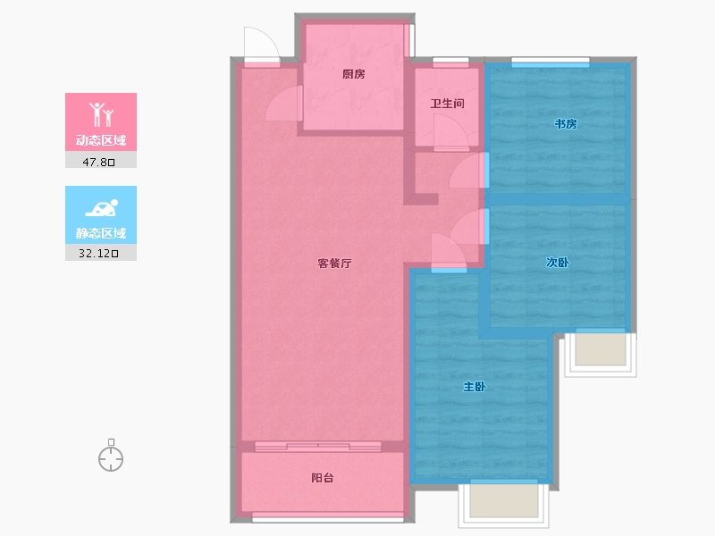 河南省-新乡市-立拓华府-90.00-户型库-动静分区