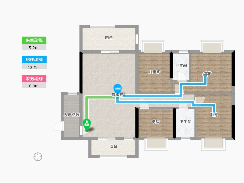 广东省-肇庆市-景峰家园-101.77-户型库-动静线