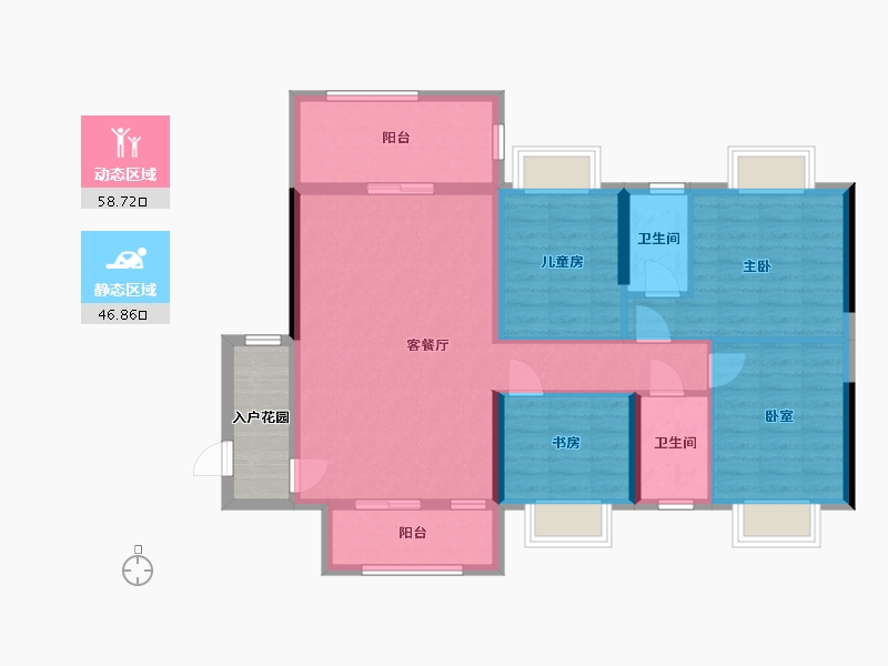 广东省-肇庆市-景峰家园-101.77-户型库-动静分区