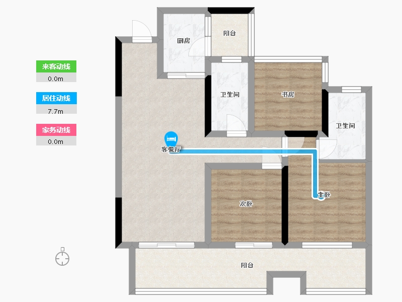 四川省-巴中市-置信城小区-97.00-户型库-动静线