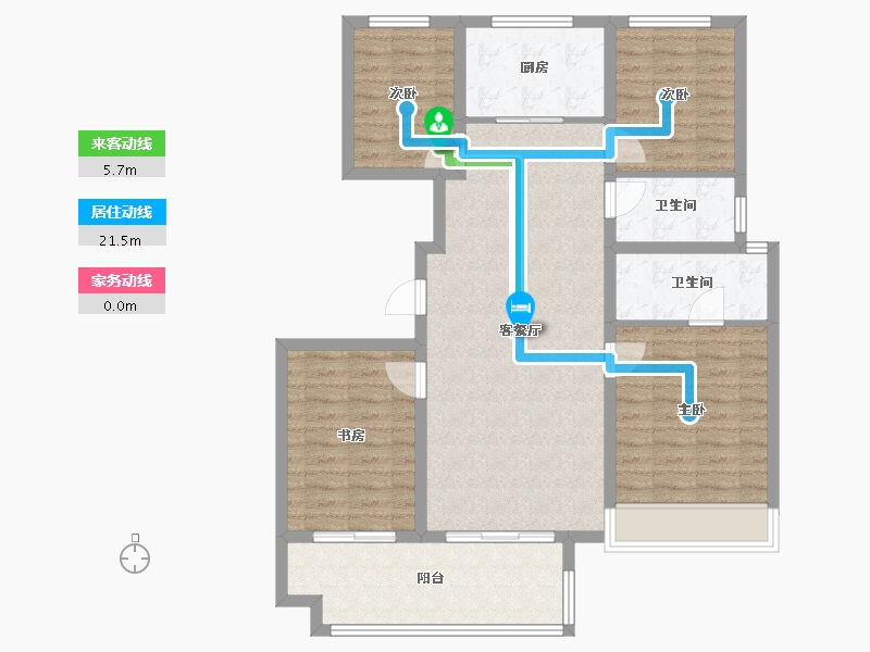 四川省-泸州市-青云台-101.60-户型库-动静线