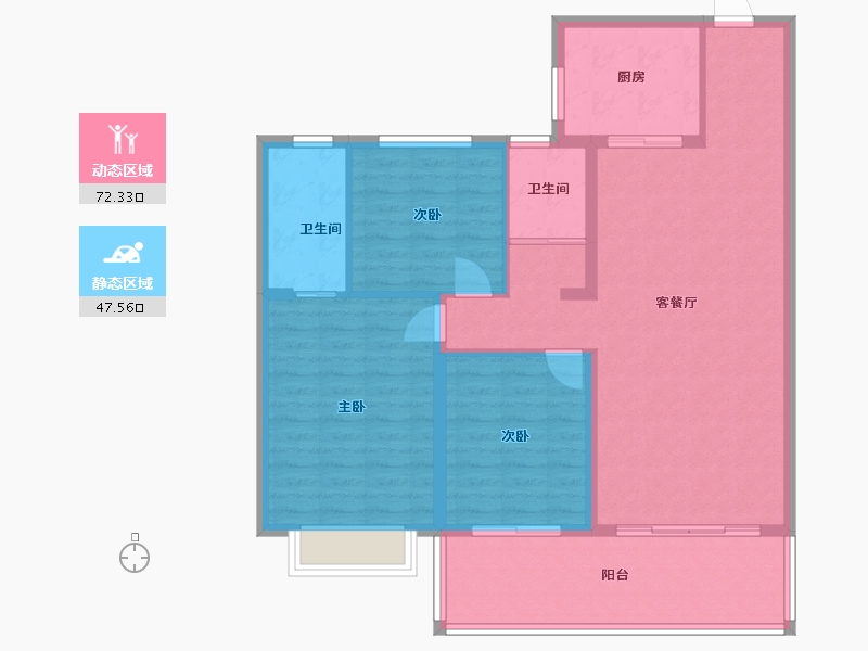 河南省-许昌市-宏基雅苑-109.00-户型库-动静分区