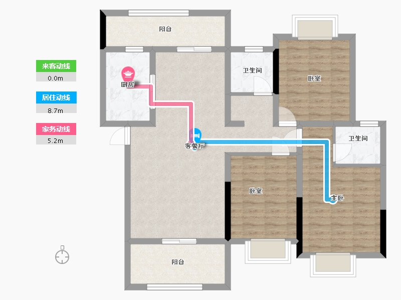 湖北省-随州市-御景天城住宅小区-99.28-户型库-动静线