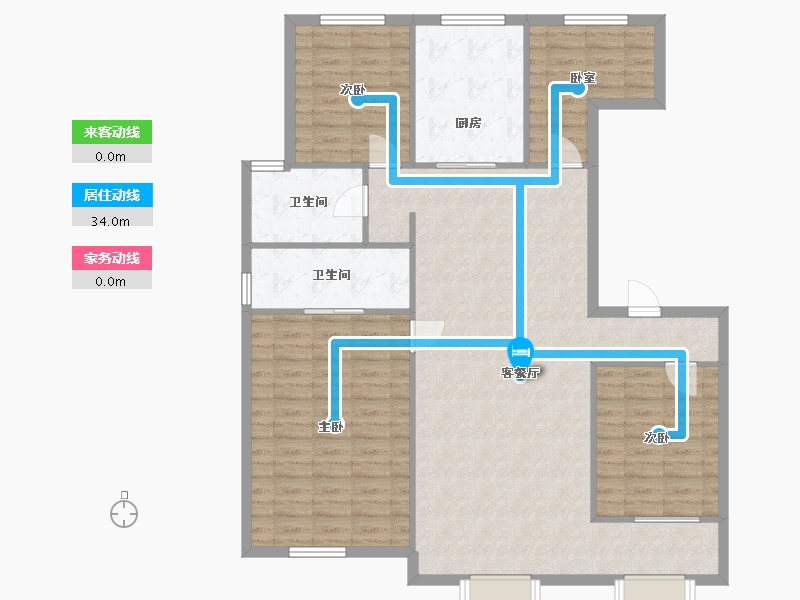 辽宁省-沈阳市-碧桂园大城印象-112.00-户型库-动静线