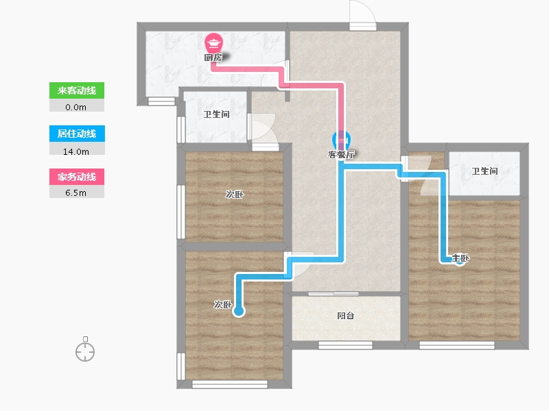 广东省-深圳市-山海四季城Ⅱ公园道-78.21-户型库-动静线