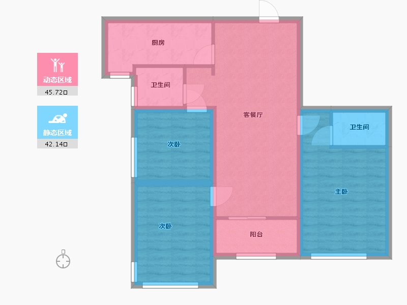 广东省-深圳市-山海四季城Ⅱ公园道-78.21-户型库-动静分区