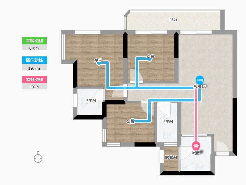 四川省-眉山市-君烨·云鹭洲-67.14-户型库-动静线