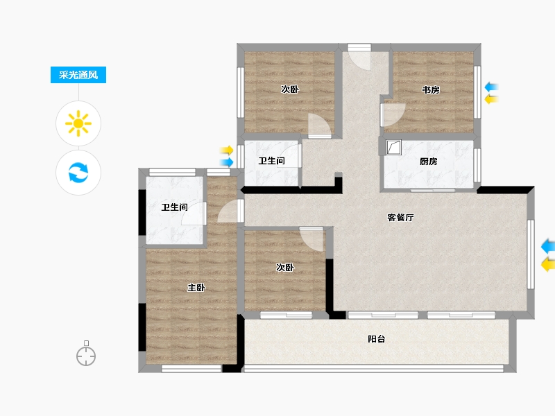 四川省-广元市-和成原著-88.00-户型库-采光通风