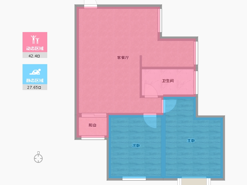 广东省-深圳市-百仕达花园(一期)-62.76-户型库-动静分区