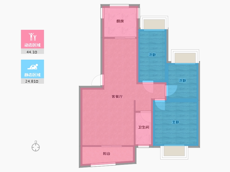 广东省-深圳市-东深小区-60.70-户型库-动静分区