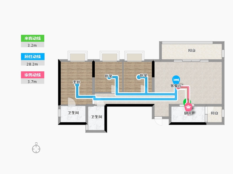 四川省-成都市-未来城-96.00-户型库-动静线