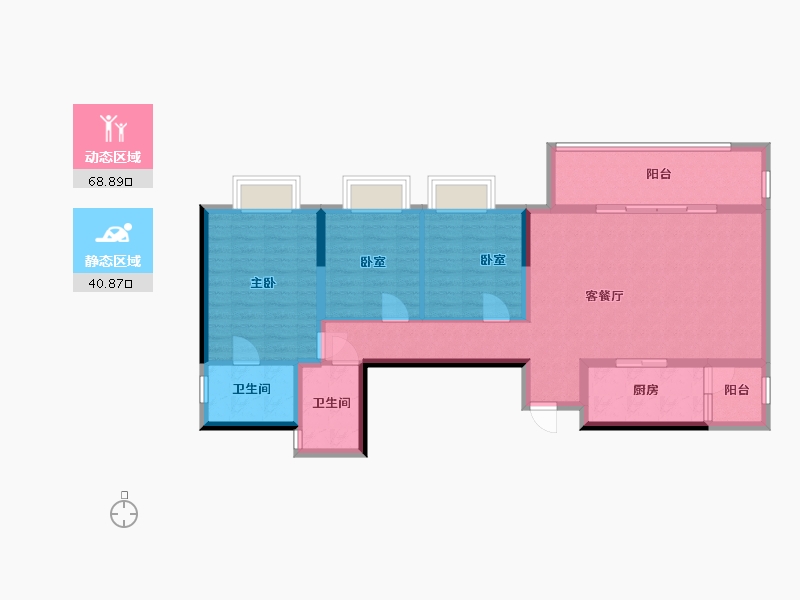 四川省-成都市-未来城-96.00-户型库-动静分区