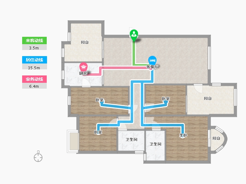 四川省-成都市-西班牙森林-109.99-户型库-动静线