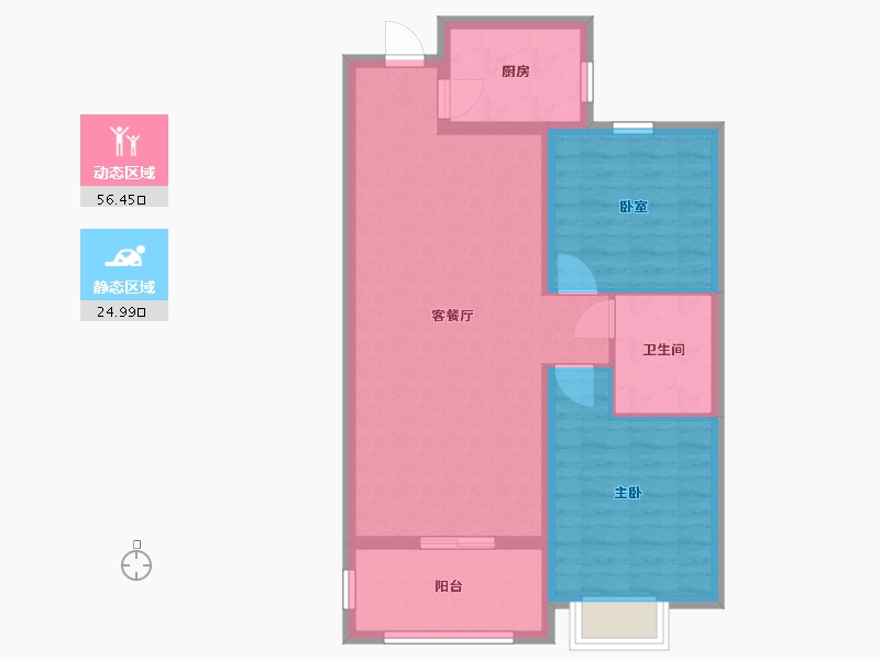 山西省-晋中市-华都·文华里-73.03-户型库-动静分区