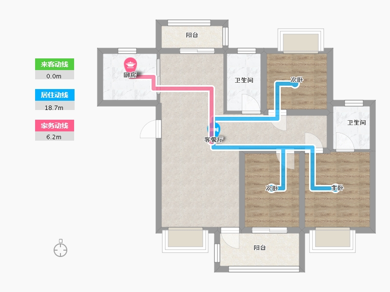 广东省-深圳市-景亿山庄-72.58-户型库-动静线