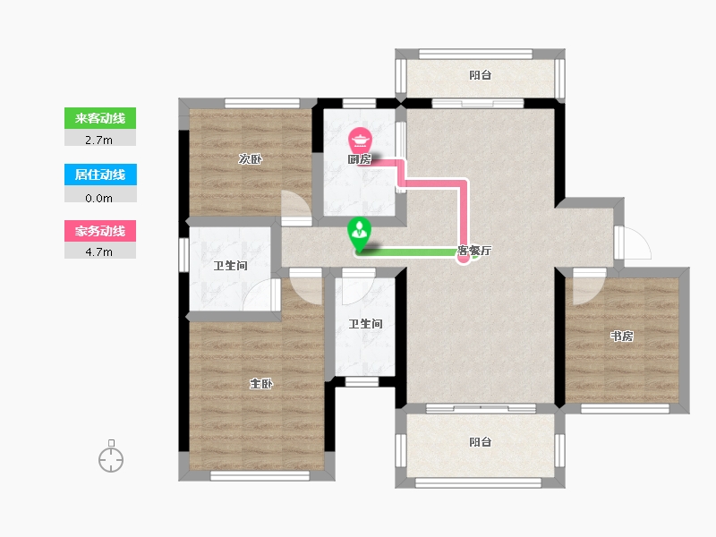 广西壮族自治区-玉林市-彰泰永顺学府-78.72-户型库-动静线